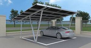 Abri de voiture <span class=keywords><strong>solaire</strong></span> Jchx N Type 2 3 4 5 6 7, installation facile, fabrication sur mesure, acier HDG, alliage d'<span class=keywords><strong>aluminium</strong></span> - Product Image 3