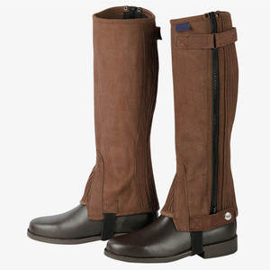 Chaparreras de Cuero de Primera Calidad, Diseño Casual de Color Sólido para Jinete, Precio al por Mayor - Product Image 5