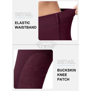 Vêtements d'équitation imprimés en gros, jodhpurs, pantalons de cheval à quatre sens extensibles, respirants, taille haute, leggings d'équitation pour femmes - Product Image 5