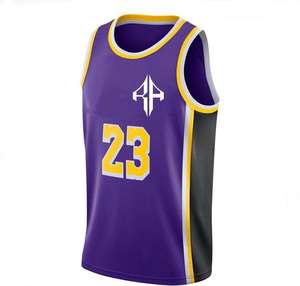 Maillots de basket-ball pour hommes ATLANTIC à sublimation, vente chaude, qualité supérieure, 100% polyester, logo personnalisé, respirant pour l'été - Product Image 5