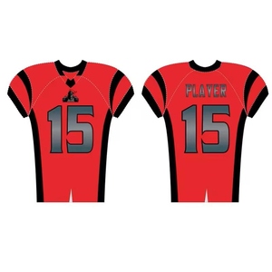 Venta caliente Camiseta de fútbol americano Logotipo personalizado Calidad superior Material de malla transpirable Conjunto corto Uniforme impreso - Product Image 2