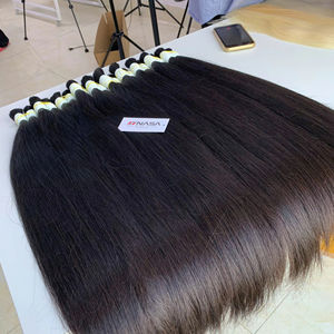 Extensions de cheveux en vrac couleur noire 20 pouces toute la longueur 100% cheveux vierges vietnamiens vente chaude - Product Image 1