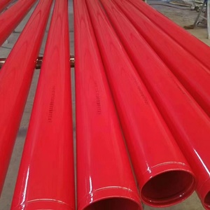 ท่อเหล็กเคลือบสีแดง รูปทรงกลม ทนการกัดกร่อน สำหรับการขนส่งน้ำเสียในอุตสาหกรรมปิโตรเคมี - Product Image 2