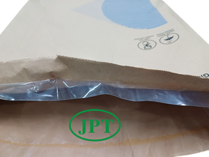 Bolsa tejida de papel Kraft con fondo de boca abierta ecológica de 25kg personalizada con interior de PE para embalaje de fertilizantes y cemento - Product Image 4