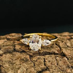 Anillo de Compromiso Solitario de Diamante Ovalado de 1 Quilate Cultivado en Laboratorio CVD, Oro Sólido de 14K, Certificado IGI, Anillo Cristiano de Lujo - Product Image 5