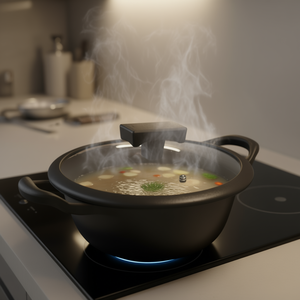 Ollas para Sopa y Caldo de Vidrio Viv 2271 Ghidini Cipriano con Tapa Anti-Vapor de 20 cm - Product Image 3