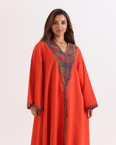 Vente en gros Abaya de luxe personnalisée en satin pour femmes Petite robe turque islamique avec manches à volants Abaya de style Dubaï pour musulmanes - Product Image 6