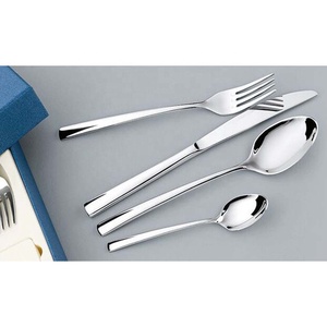 Juego de vajilla de banquete de boda de acero inoxidable de lujo Cubiertos chapados en oro y plata únicos con mango de diseño único para - Product Image 3