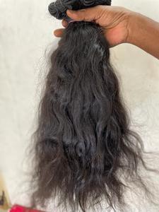 PERRUQUES VIERGES NON TRAITÉES NATURELLES DU SUD INDIEN TEMPLE CHEVEUX HUMAINS LACE AVANT AVEC DENTELLE SUISSE TRANSPARENTE - Product Image 4