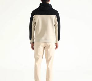 OEM venta al por mayor pulóver con capucha con bolsillo de canguro doble color ajuste regular algodón/poliéster ropa de hombre manga larga comodidad - Product Image 6