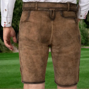 Short Lederhosen 100% coton personnalisé OEM Costume de fête à thème allemand Oktoberfest à motif solide pour les acheteurs en gros - Product Image 3