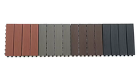 Terrazas Revêtement de terrasse Design moderne Carreaux composites en bois de merbau imbriqués Revêtement de sol de patio extérieur pour terrasses DIY