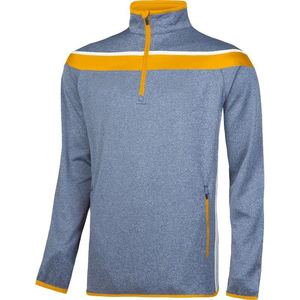 Chaqueta de Hurling con Media Cremallera y Logotipo Personalizado, 100% Poliéster, Jersey GAA, Patrón Sólido, Talla Grande, Tejido de Punto, Antibacteriano - Product Image 2