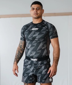 Quick-Dry Digital Print Rash Guard for Adults Rashguard Sublimation Rash Guard Men Quantity <b>Top</b> Customized - Product Image 4