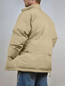 Custom Logo Puffer <b>Jacket</b> <b>Men</b> 2025 Warm <b>Waterproof</b> <b>Lightweight</b> Insulated Winter Outerwear OEM Streetwear Fashion Bulk Wholesale - Product Image 4