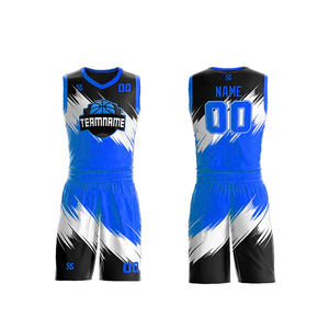 Maillot de basket-ball haut de gamme personnalisé pour kit d'équipe col en V Sublimation haut de gamme fabriqué au Pakistan Pantalon de qualité supérieure Design personnalisé - Product Image 1