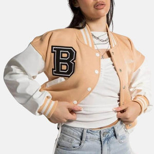 Chaqueta Varsity de Béisbol Estilo Vintage Personalizada para Invierno 2025, Unisex, de Piel de Oveja, Impermeable, Resistente al Viento, Transpirable, con Logotipo Frontal - Product Image 5