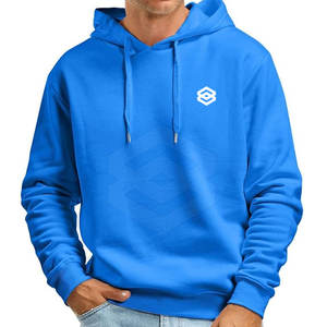 เสื้อฮู้ดโอเวอร์ไซส์สำหรับผู้ชาย2025ฤดูหนาวมาใหม่พิมพ์ลายดิจิตอลสีพื้น100% ผ้าฝ้ายออร์แกนิคลำลอง - Product Image 3