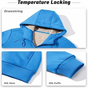 Sudadera con capucha 600 GSM Sudadera con capucha con bordado 450 GSM Sudaderas con capucha para hombre de peso pesado subidas por Dress Sports - Product Image 3