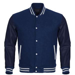 Wholesale Best Quality Custom Varsity <b>Jacket</b> Men Wool Leather Sleeve Baseball Letterman <b>Jackets</b> Manufacturer - Product Image 5
