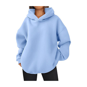 Sudadera con capucha de camuflaje de gran tamaño para mujer con estampado de hoja de arce Sudadera de lana de manga larga Abrigo de invierno con bolsillo - Product Image 5