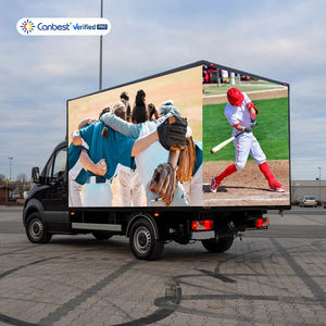 משאית קטנה הכי קטנה הוביל מסך פרסום נייד הוביל 3 תיבת תצוגה צד משאית הוביל משאית תצוגה רכוב פרסום מסך - Product Image 1