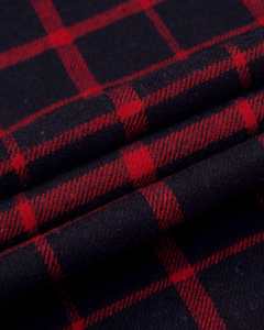 Camisa de franela a cuadros de algodón para hombre de fabricación personalizada OEM, franela suave y cómoda para uso diario - Product Image 6