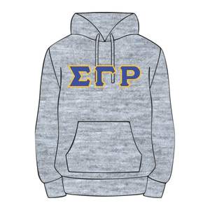 Sudadera con capucha Sigma Gamma Rho Grey, mezcla de algodón Premium SGRho, ropa de hermandad griega, bordado personalizado Divine Nine HBCU - Product Image 2