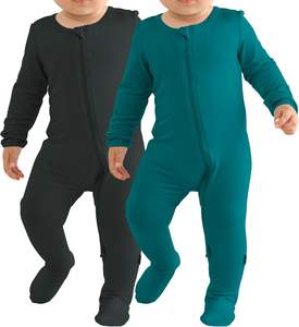 Pijama de Bebé de Algodón Tejido, Unisex, Mameluco de Invierno, Ajuste Holgado y Suave, Cierre de Botones a Presión, Ropa de Dormir para Niños Pequeños, Directo de Fábrica - Product Image 2