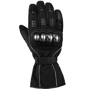 Gants de moto d'hiver unisexes en cuir véritable, tactiles, imperméables, coupe-vent, grande taille, sans manches, de protection - Product Image 5
