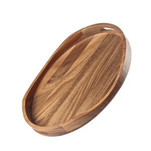 Le plateau de service en bois octogonal de qualité supérieure ajoute de la chaleur à la configuration de la cuisine pour un usage quotidien et des occasions spéciales - Product Image 6