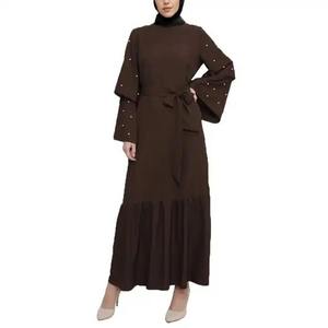 Ropa de mujer Abaya árabe tradicional Color sólido manga murciélago Abaya vestido chapado pecho manga holgada mujer Abaya jilbab - Product Image 1