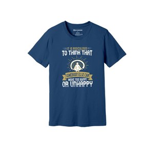 Camiseta de algodón 100% con estampado de temas de Buda, estilo informal, 12 opciones de color, 160-180, colocación de diseño personalizable GSM pesado - Product Image 3