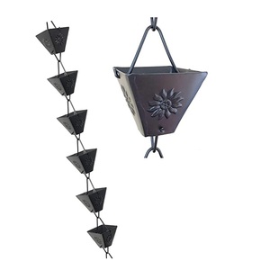 Fuente de jardinería de metal Taza de riego al aire libre para cadena de lluvia de estanque en tamaño requerido personalizado - Product Image 2