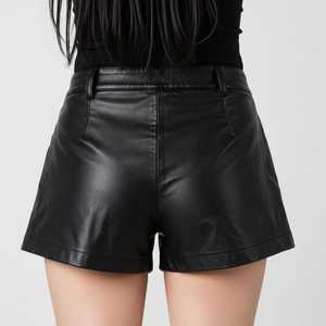 กางเกงขาสั้นผู้หญิงแบบผูกเชือกลายจุดผ้าวิสคอส/โพลีเอสเตอร์เอวกลางระบายอากาศลำลองซักเบาสไตล์ฤดูร้อน - Product Image 5