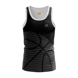 Camiseta Deportiva Personalizada Sublimada para Hombre, de Spandex, para Gimnasio, Atletismo, Transpirable, de Secado Rápido, Chaleco Deportivo de Punto - Product Image 5