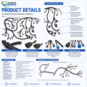 Kit d'assemblage de faisceau de câbles sur mesure, solution de faisceau de câbles provenant d'un fabricant chinois pour une application spécifique - Product Image 3