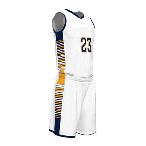 ชุดบาสเก็ตบอลไซส์ใหญ่ ลดราคาพิเศษ MOQ ต่ำ รับผลิตตามแบบ ชุดกีฬา ระบายอากาศ แห้งเร็ว ผ้าโพลีเอสเตอร์ 100% - Product Image 1