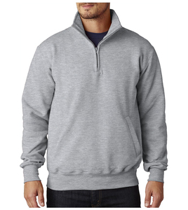 Sweat à capuche zippé pour homme 100 % coton molletonné avec col montant, motif brodé uni, respirant pour l'hiver - Product Image 2