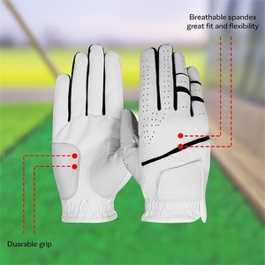Gants de golf professionnels les plus vendus pour la main gauche Logo personnalisé Couleurs Protection UV Coupe parfaite Prix du fabricant - Product Image 2