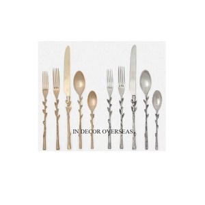 Ensemble de couverts de créateur fantaisie unique en métal de haute qualité plaqué or de qualité supérieure couverts fournitures de vaisselle à un prix impressionnant - Product Image 6