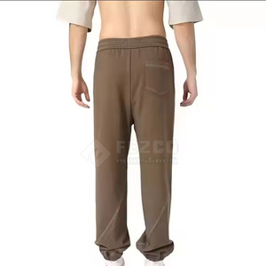 Diseño personalizado de alta calidad de los hombres rectos de algodón casual Tallas grandes pantalones de chándal en stock - Product Image 5