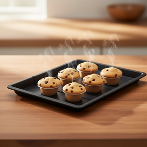 Electrolux M9OOET10 Bandeja para hornear de acero antiadherente extensible negra de 38 cm - Product Image 3