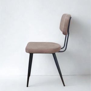 Chaise de salle à manger moderne VERONA avec assise en tissu doux et pieds en métal doré résistants, adaptée aux espaces résidentiels et commerciaux - Product Image 2