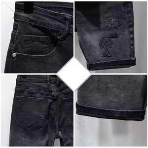 Shorts de mezclilla con lavado ácido para hombre, estilo urbano, en paquete al por mayor. - Product Image 3