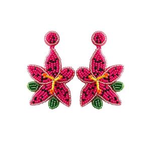 Boucles d'oreilles brodées à la main vibrantes bijoux ethniques légers et confortables pour les femmes conceptions traditionnelles par MD artisanat - Product Image 5