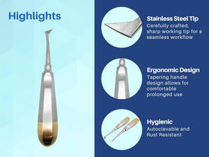 Ascenseur dentaire Cryer et ascenseur Coupland en acier inoxydable de qualité supérieure - Product Image 5