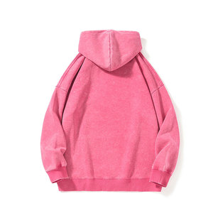 Sudadera con Capucha para Hombre, Diseño Profesional, Lavado Ácido, Forro Polar, Color Personalizado, Patrón Sólido, Transpirable, Cómoda, para Invierno - Product Image 2