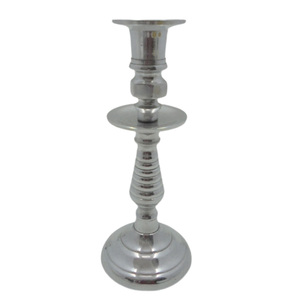 Bougeoir en aluminium de haute qualité feuille d'or gris décoration de mariage de noël bougeoir Volume artisanat - Product Image 6