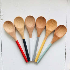 Cuillère de cuisine créative en bois de style coréen avec poignée allongée Cuillère à café pour le miel et le thé - Product Image 5